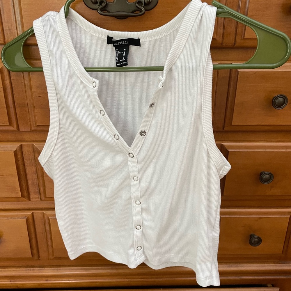 White tank top